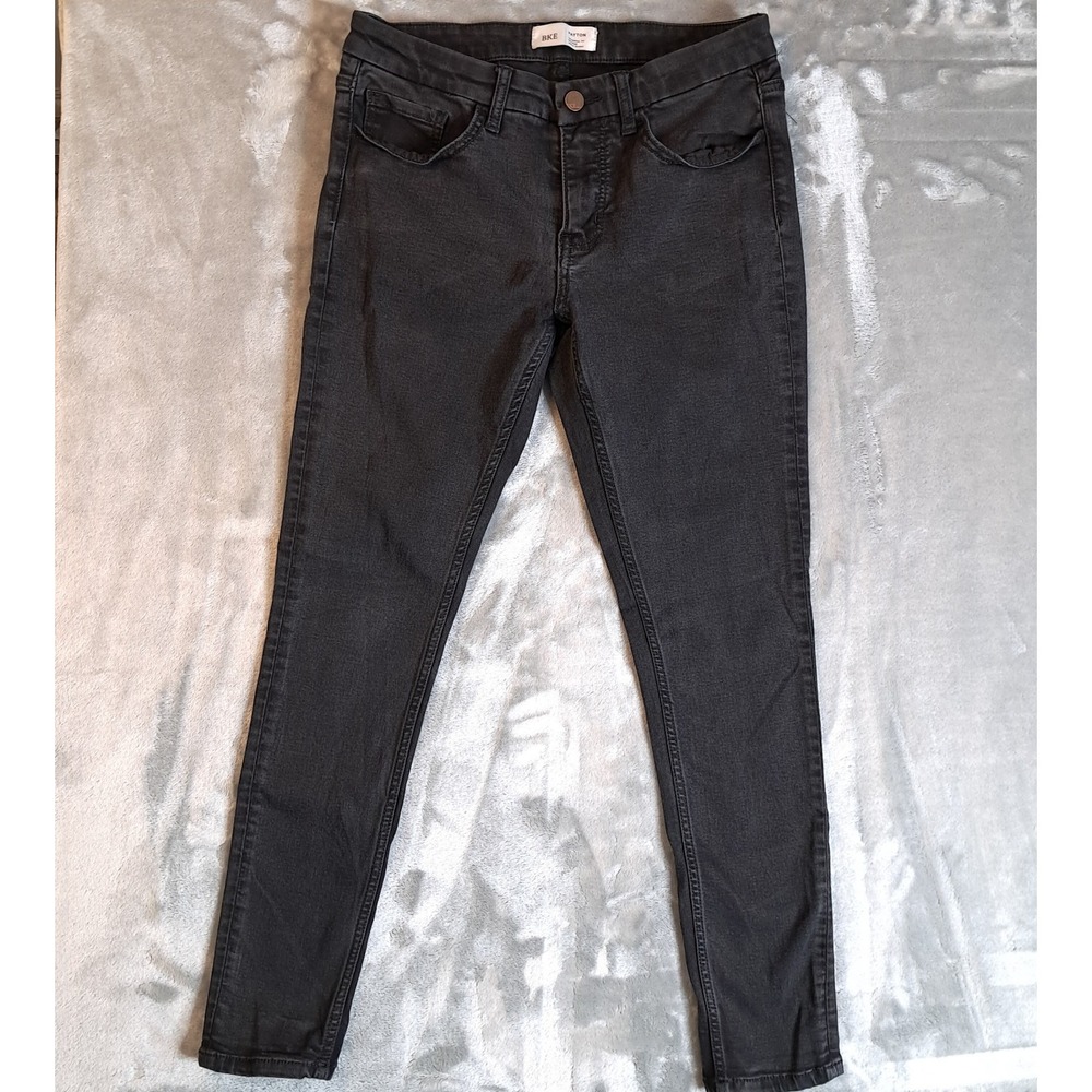 Buckle BKE Payton Universal Fit Mid Rise Ankle Skinny Denim Jeans Women 28 Black